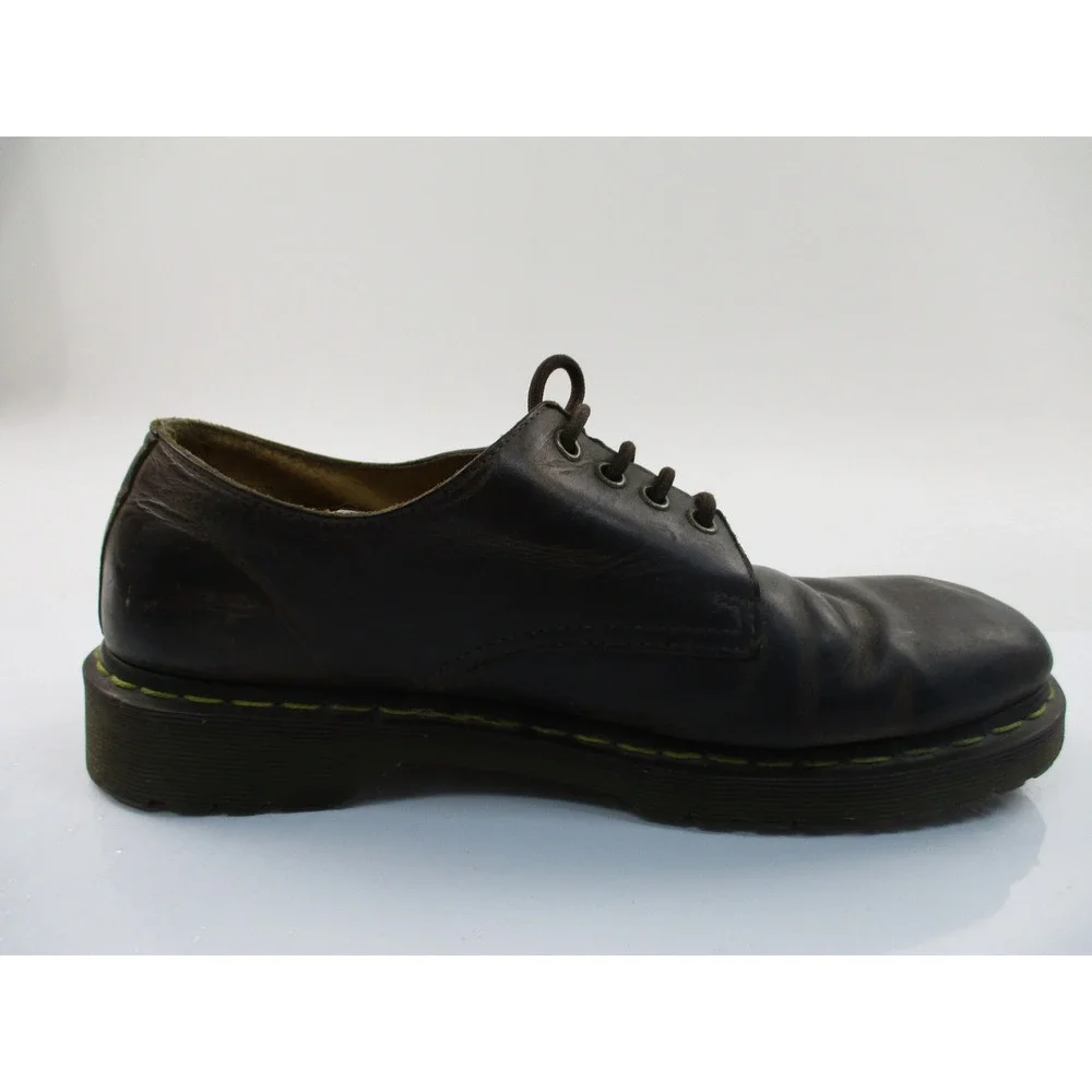 Dr. Martens Stanton Shoes Mens 11 Brown Leather 4-Eye Oxford AirWair Low Top